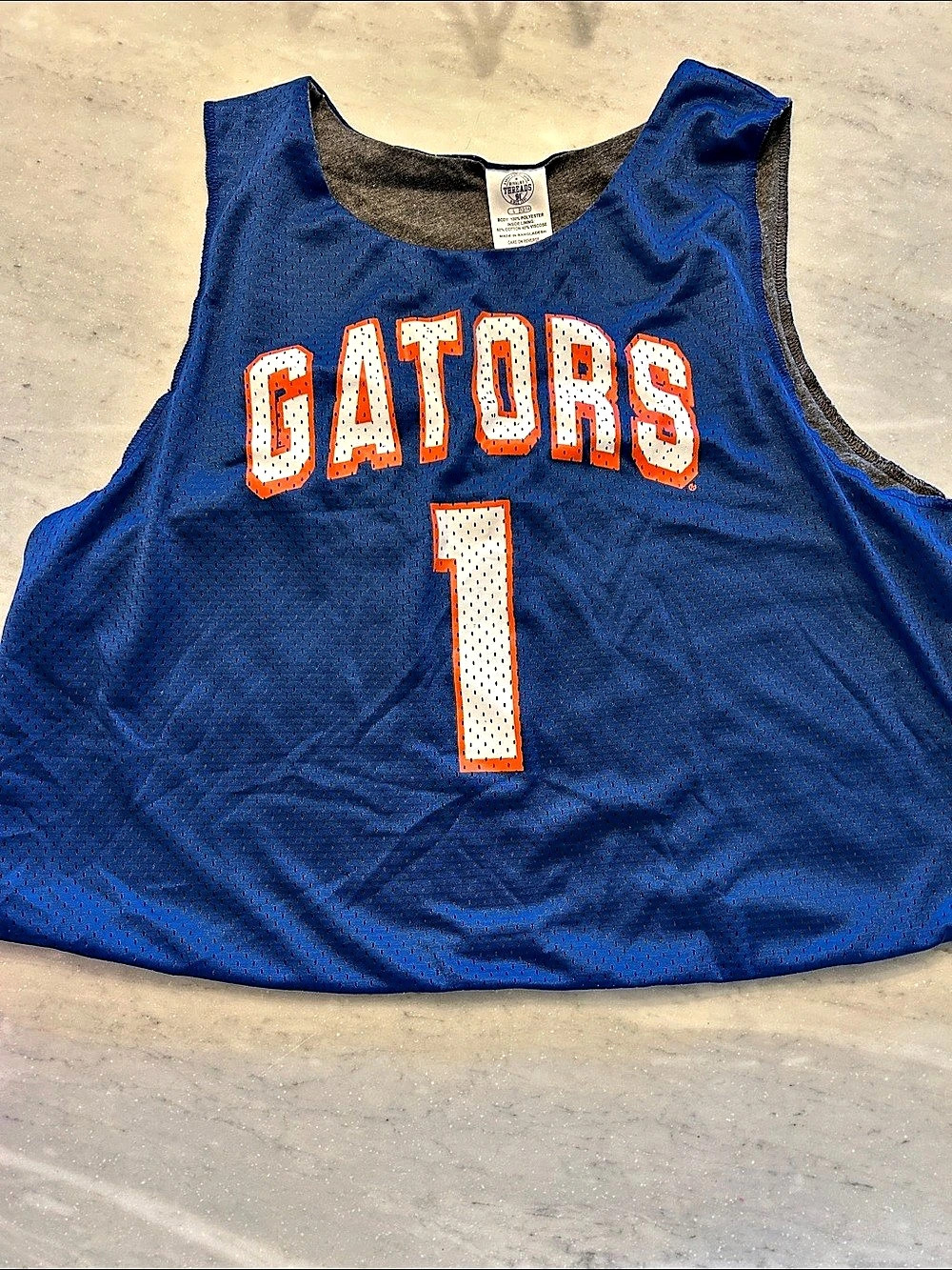 Rivalry Threads Florida Gators Youth Reversible Football Jersey Blue & Gray